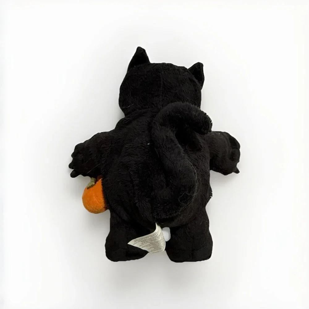 Starbucks Bearista Plush Bear‎ Wearing Cat Costume with Pumpkin Halloween 2005
